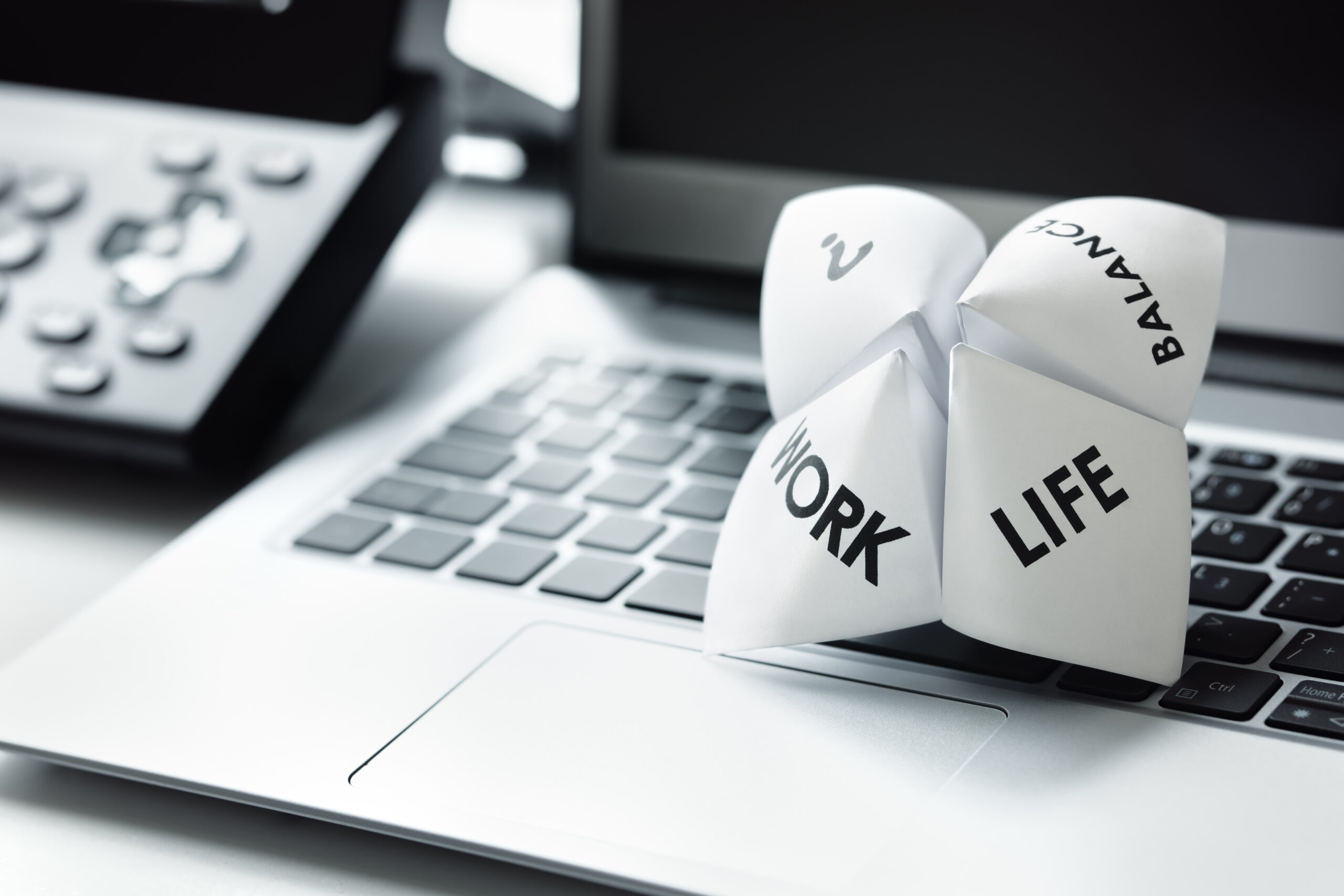 Origami Fortune Teller for work life balance.