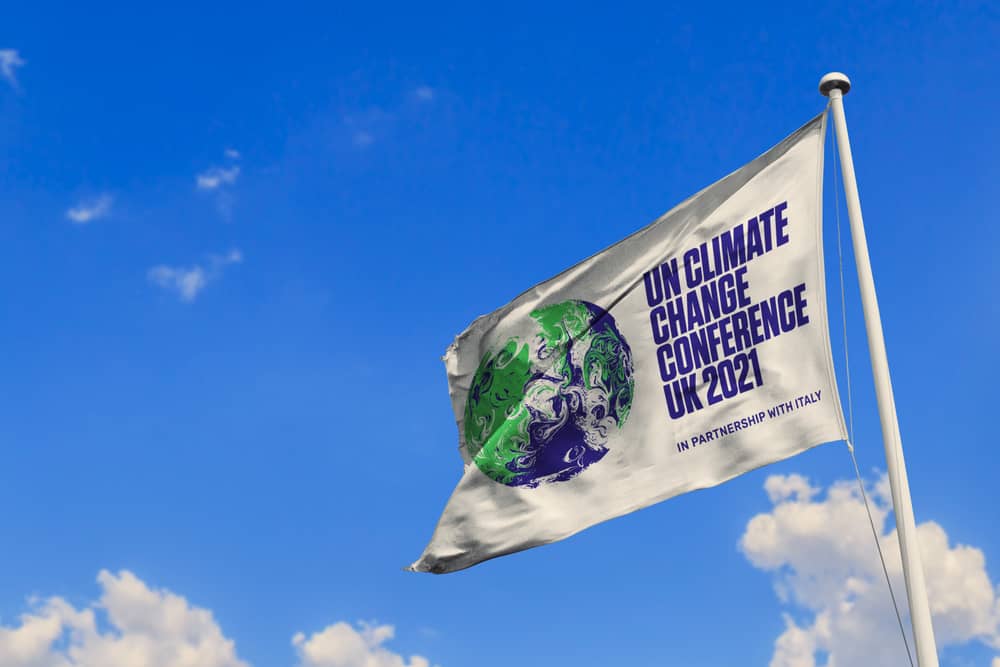 UN Climate change conference uk 2021 flag
